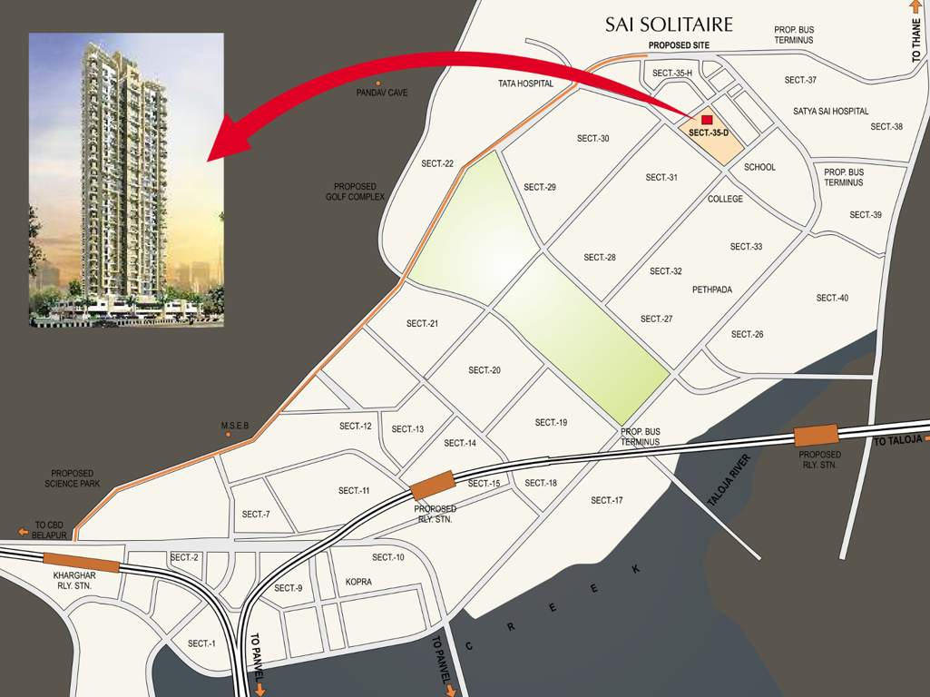  sai solitaire Images for Location Plan of Paradise Sai Solitaire