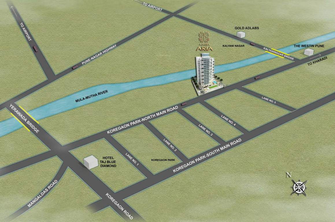 aria Images for Location Plan of Ajmera Aria