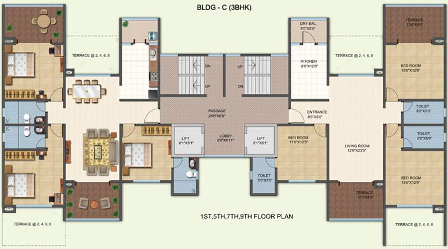 beverly hills Images for Cluster Plan of Sheth Beverly Hills