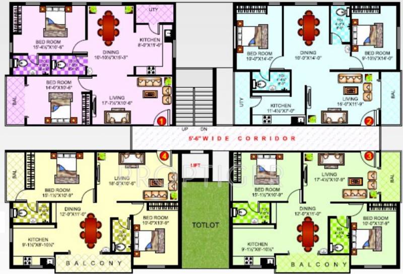 Images for Cluster Plan of Gauthami Sundari Mansion