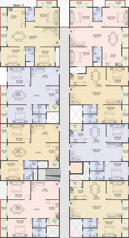  square Images for Cluster Plan of SLS Square