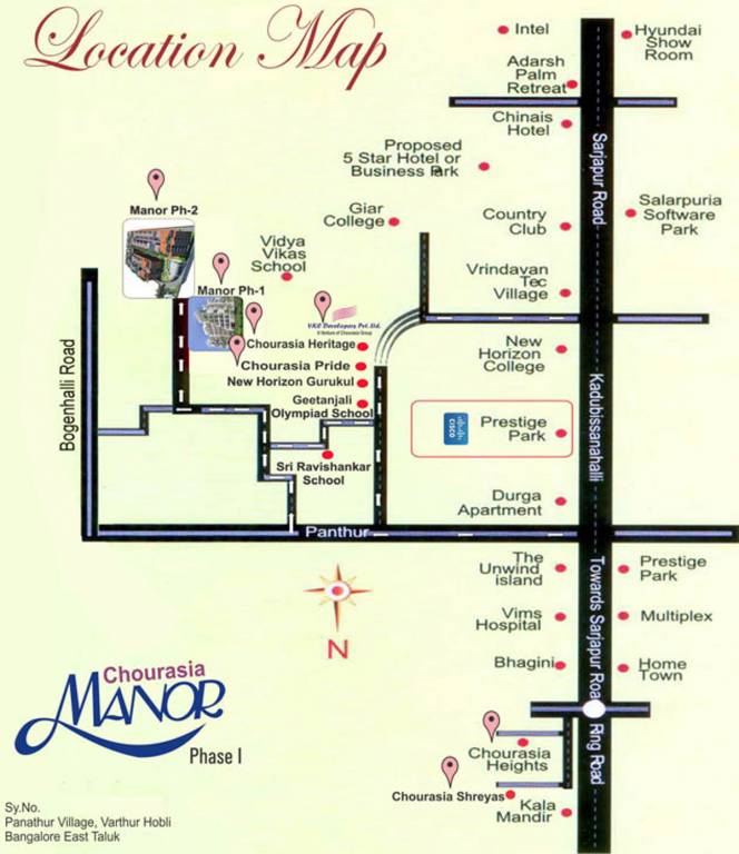 chourasia manor phase 1 Location Plan