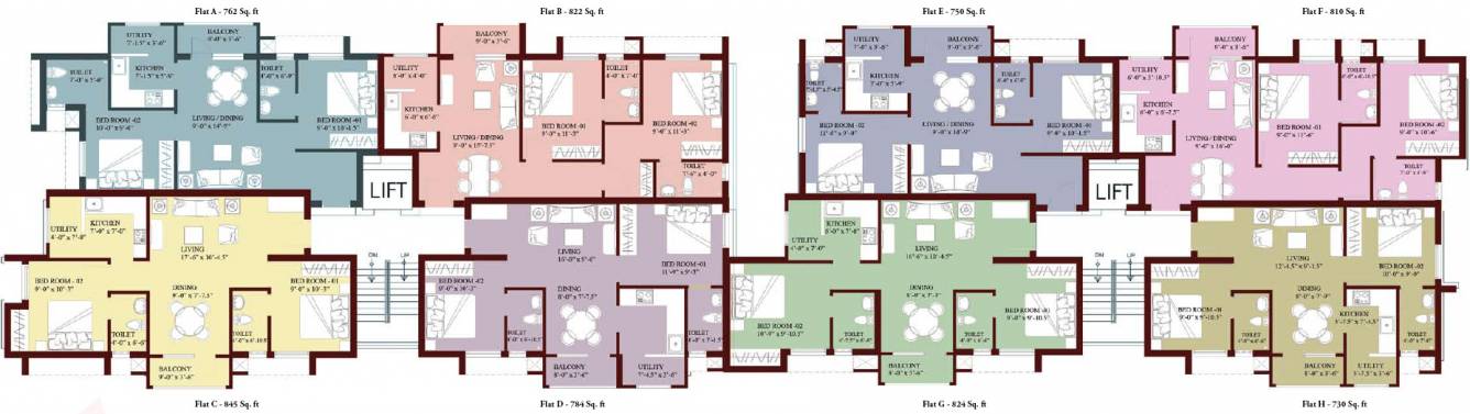 Images for Cluster Plan of Jones Blossom Apartments