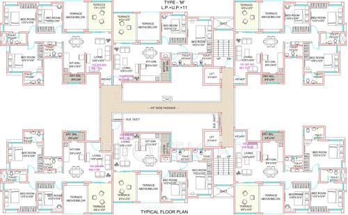  rachana-bella-casa-royale-tower-o Alina Cluster Plan