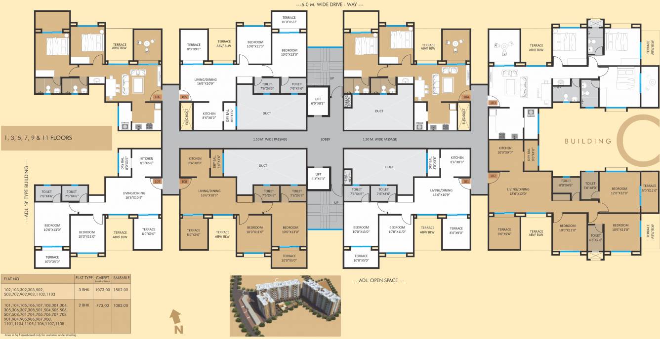 Images for Cluster Plan of Bhandari Vermont