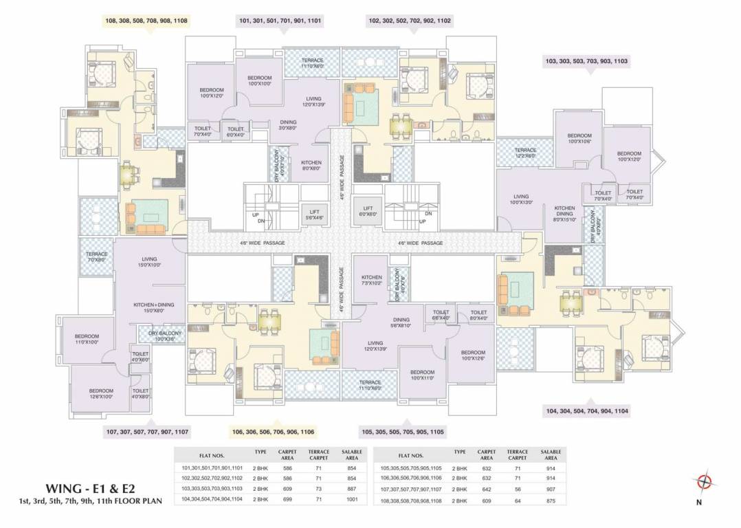 viva phase ii Wing E Odd Cluster Plan