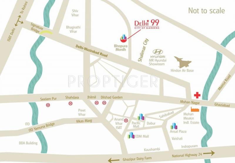  delhi-99 Images for Location Plan of MR Proview Delhi 99