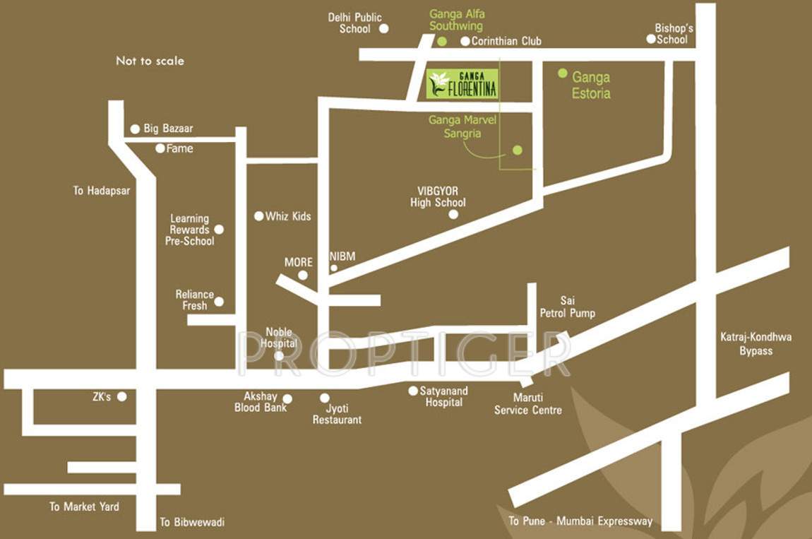  florentina Images for Location Plan of Goel Ganga Florentina