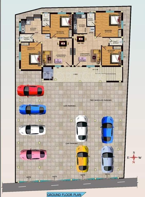 Images for Cluster Plan of KVR Builders Ganga Cauvery