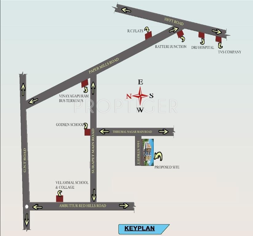 Images for Location Plan of KVR Builders Ganga Cauvery