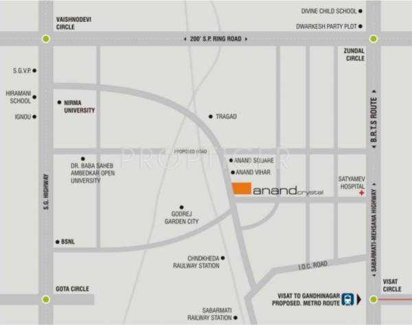 Images for Location Plan of Desai Corporate Anand Crystal