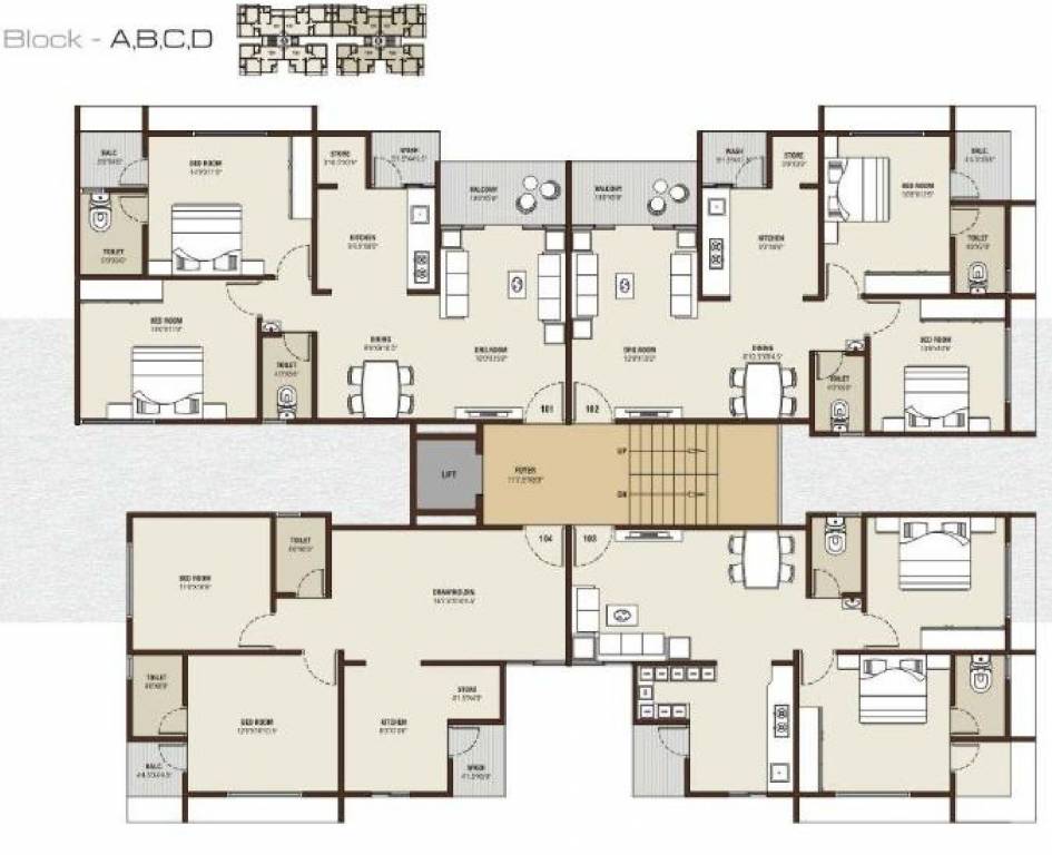 Images for Cluster Plan of Desai Anand Square