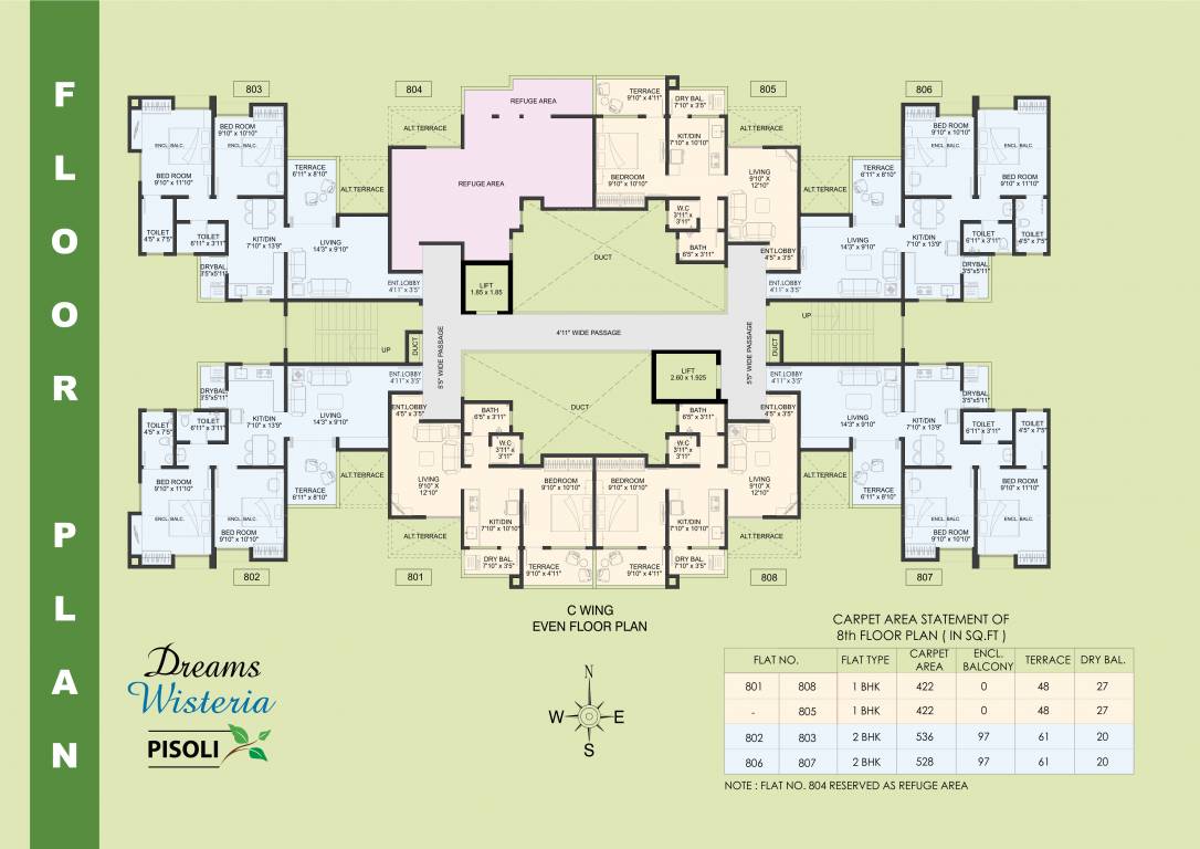 wisteria Wing C Cluster Plan