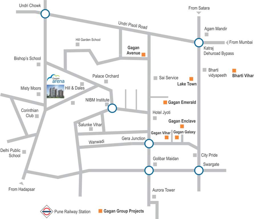 arena Images for Location Plan of Gagan Arena
