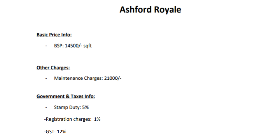 royale Subvention Scheme Payment Plan