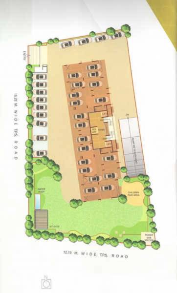  antrix Single Block Cluster Plan for ground Floor