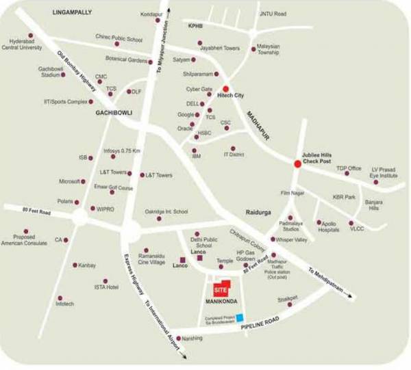 Location Plan amrutha-hills Location Plan