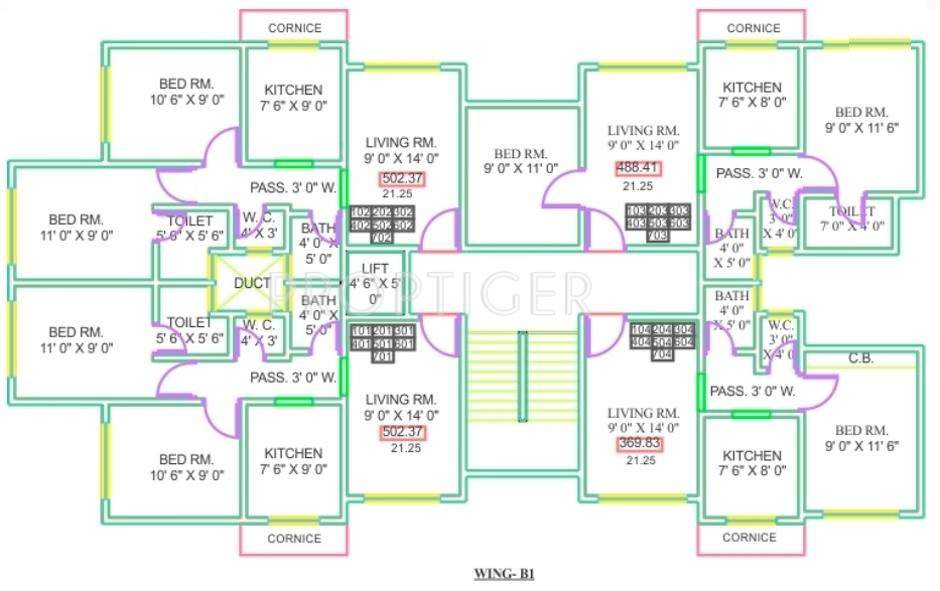 Images for Cluster Plan of Panvelkar Sankul