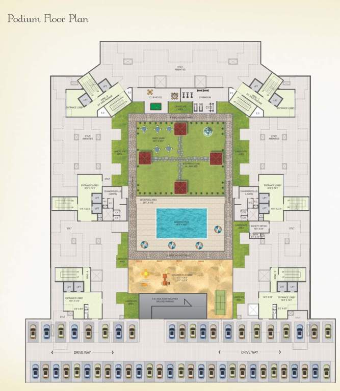  amar harmony Images for Cluster Plan of Gami Amar Harmony