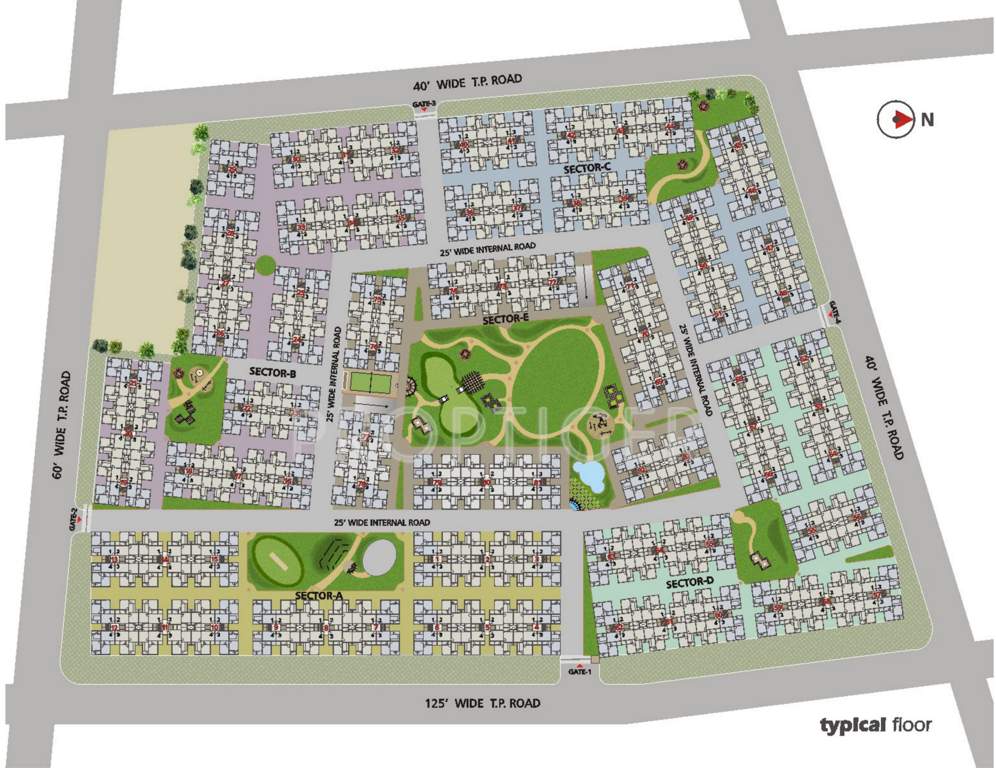  swaminarayan park Images for Cluster Plan of Dharmadev Swaminarayan Park