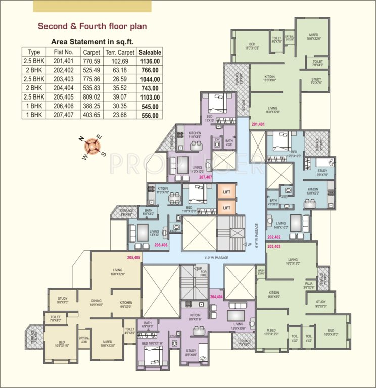 Images for Cluster Plan of A P Bhandari Akshay Flora