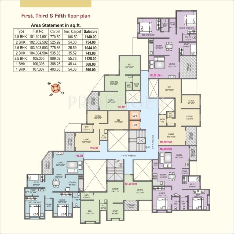 Images for Cluster Plan of A P Bhandari Akshay Flora