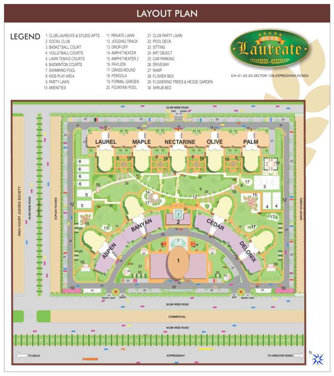  parx laureate Layout Plan