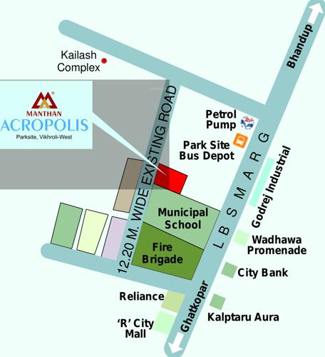  acropolis Images for Location Plan of Manthan Acropolis