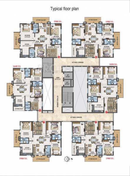 Images for Cluster Plan of Aditya Fortune Towers