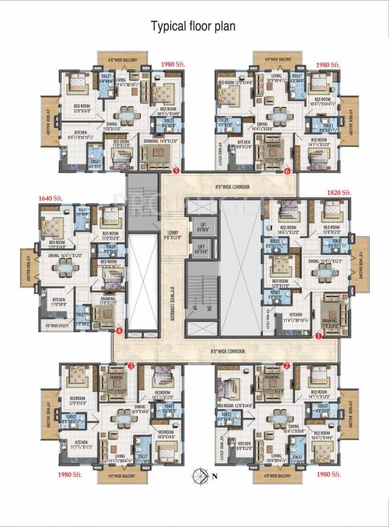 Images for Cluster Plan of Aditya Fortune Towers
