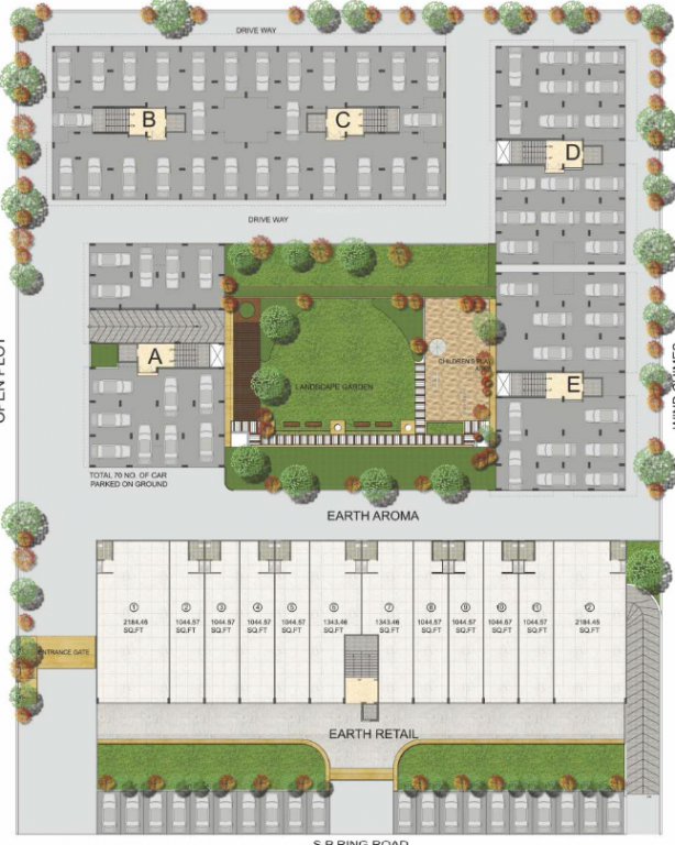 earth aroma Block A Cluster Plan