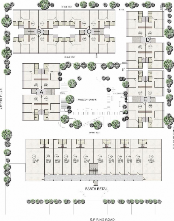 earth aroma Block B Cluster Plan
