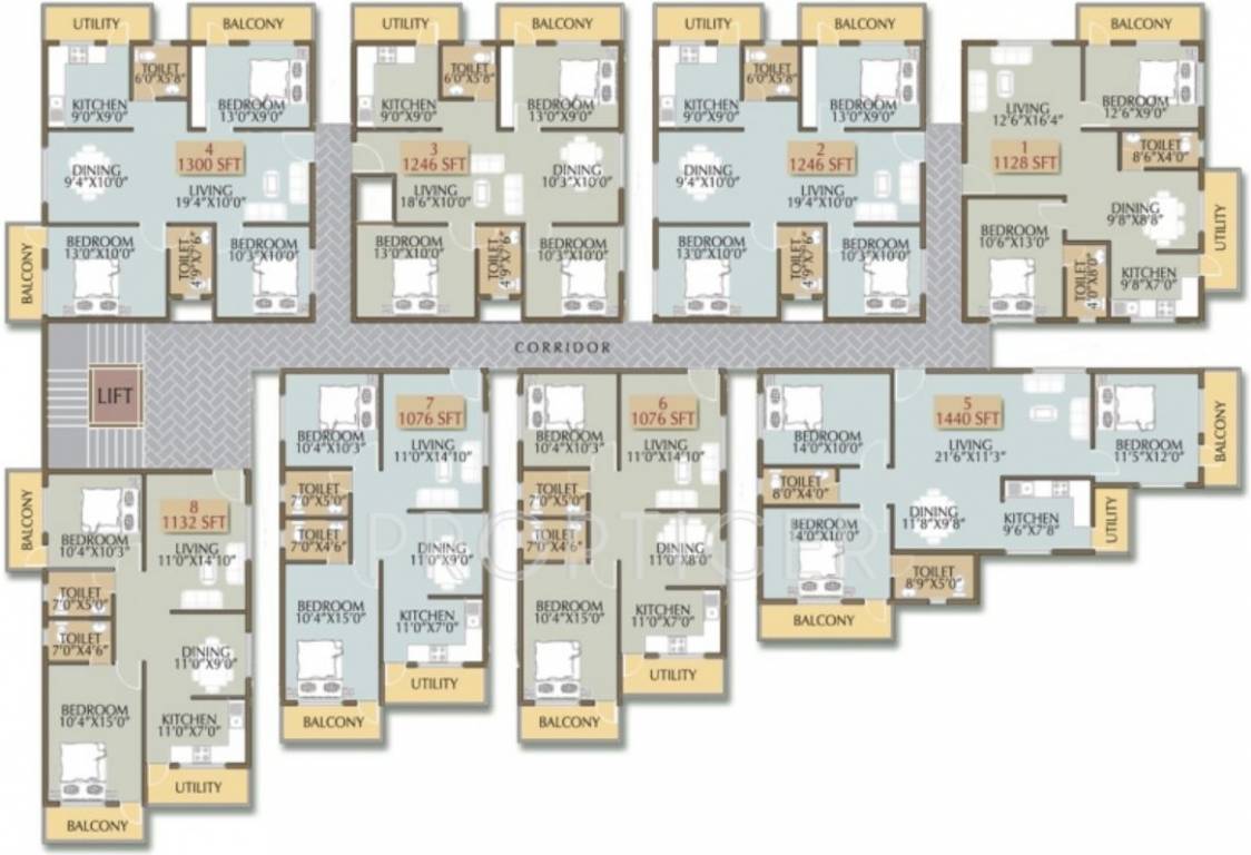 fortune square Images for Cluster Plan of Pioneer Developers Fortune Square