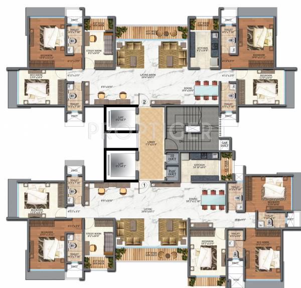 Images for Cluster Plan of Veena Sky Heights Images for Cluster Plan of Veena Sky Heights