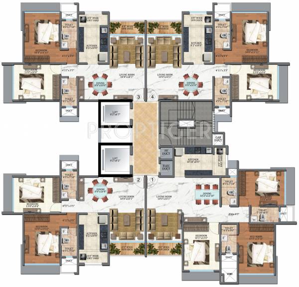 Images for Cluster Plan of Veena Sky Heights Images for Cluster Plan of Veena Sky Heights
