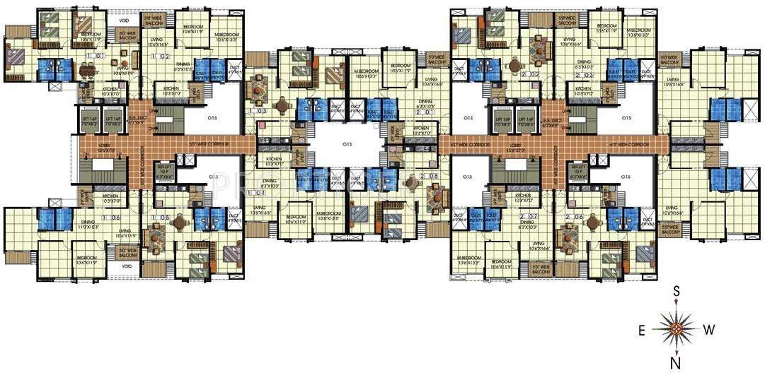  residency Daffodil Block 1 Cluster Plan