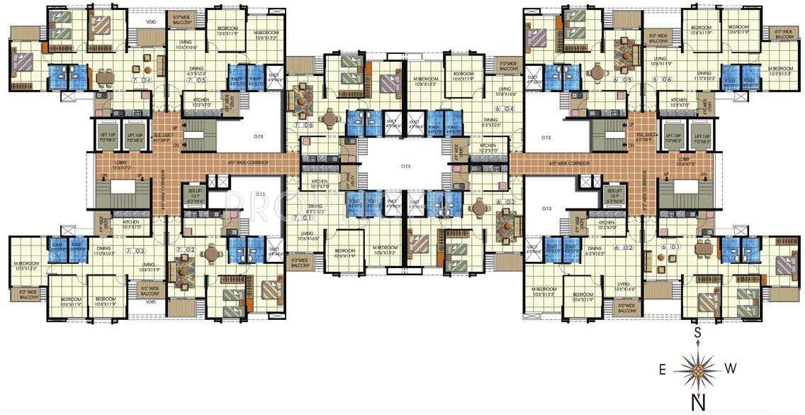  residency Daffodil Block 1 Cluster Plan