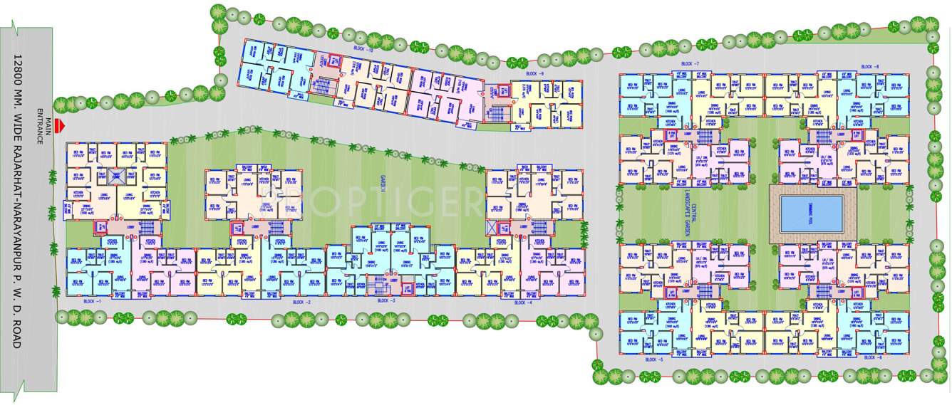  dream palazzo Images for Cluster Plan of Jain Dream Palazzo
