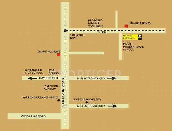  daffodils Images for Location Plan of Mayur Daffodils