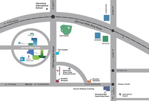  elite-cross Images for Location Plan of Sushma Elite Cross