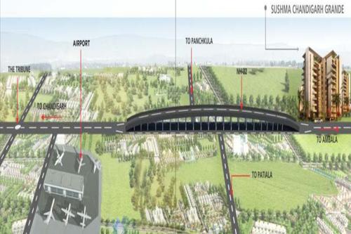  chandigarh-grande Images for Location Plan of Sushma Chandigarh Grande