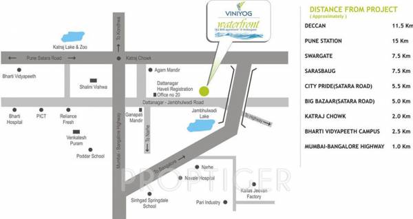 viniyog-realtors waterfront Location Plan