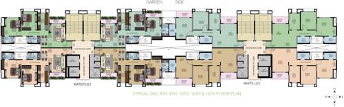 Images for Cluster Plan of Nahar Water Lily And White Lily