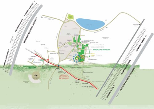 Images for Location Plan of Nahar Water Lily And White Lily