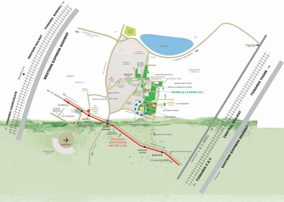Images for Location Plan of Nahar Water Lily And White Lily