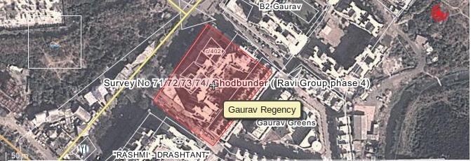 Ravi Group Gaurav Regency Location Plan