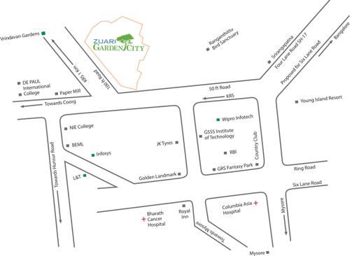  zuari-garden-city Images for Location Plan of Adventz Zuari Garden City