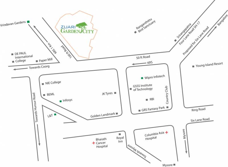 Images for Location Plan of Adventz Zuari Garden City