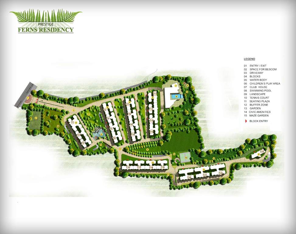 ferns residency Images for Master Plan of Prestige Ferns Residency