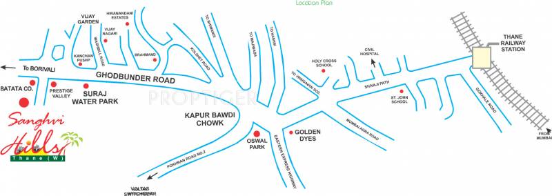  hills Images for Location Plan of Sanghvi Group Hills